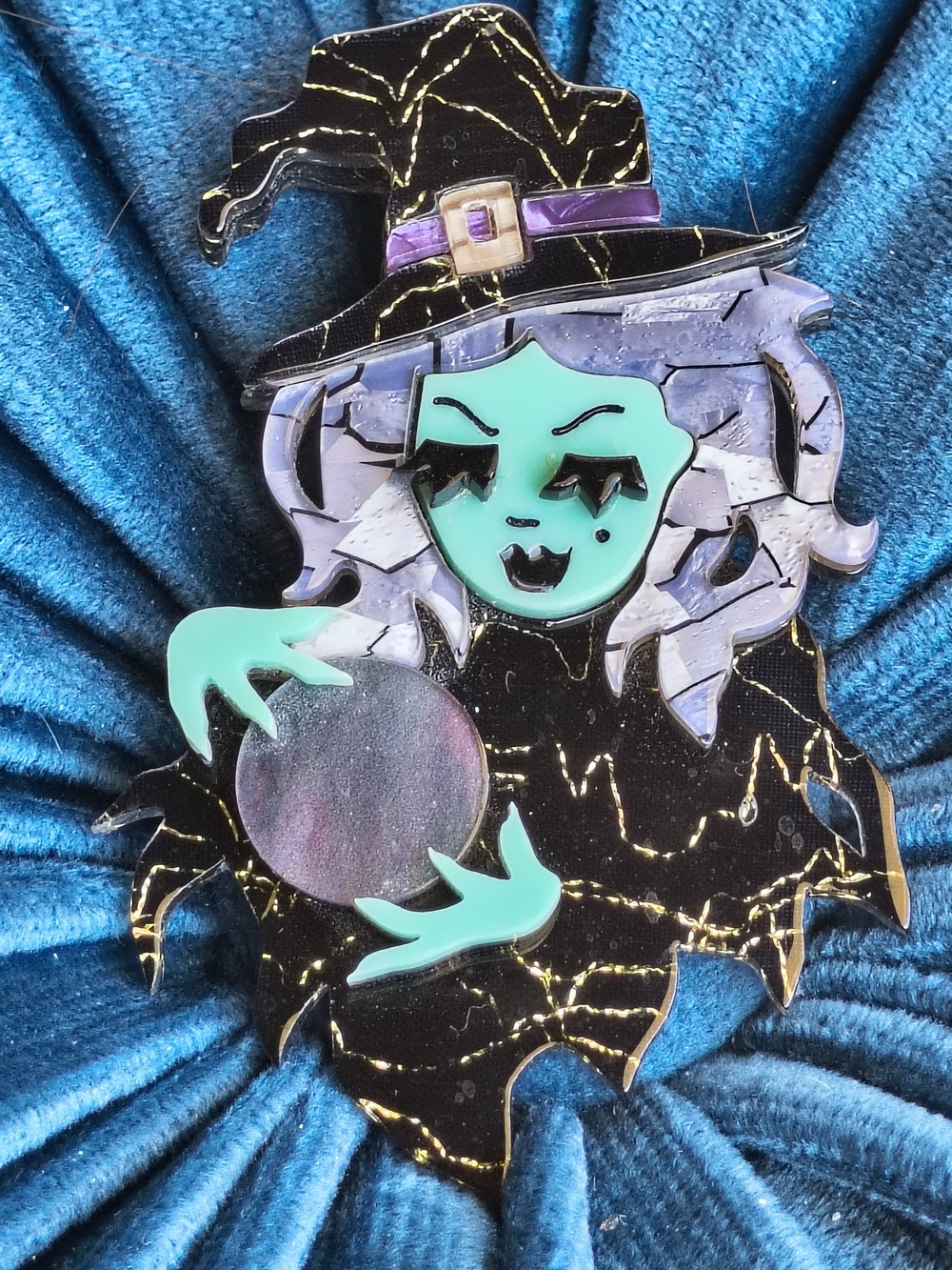 Erstwilder "NOT SO WICKED" witch Brooch. NIB w/ Story Card
